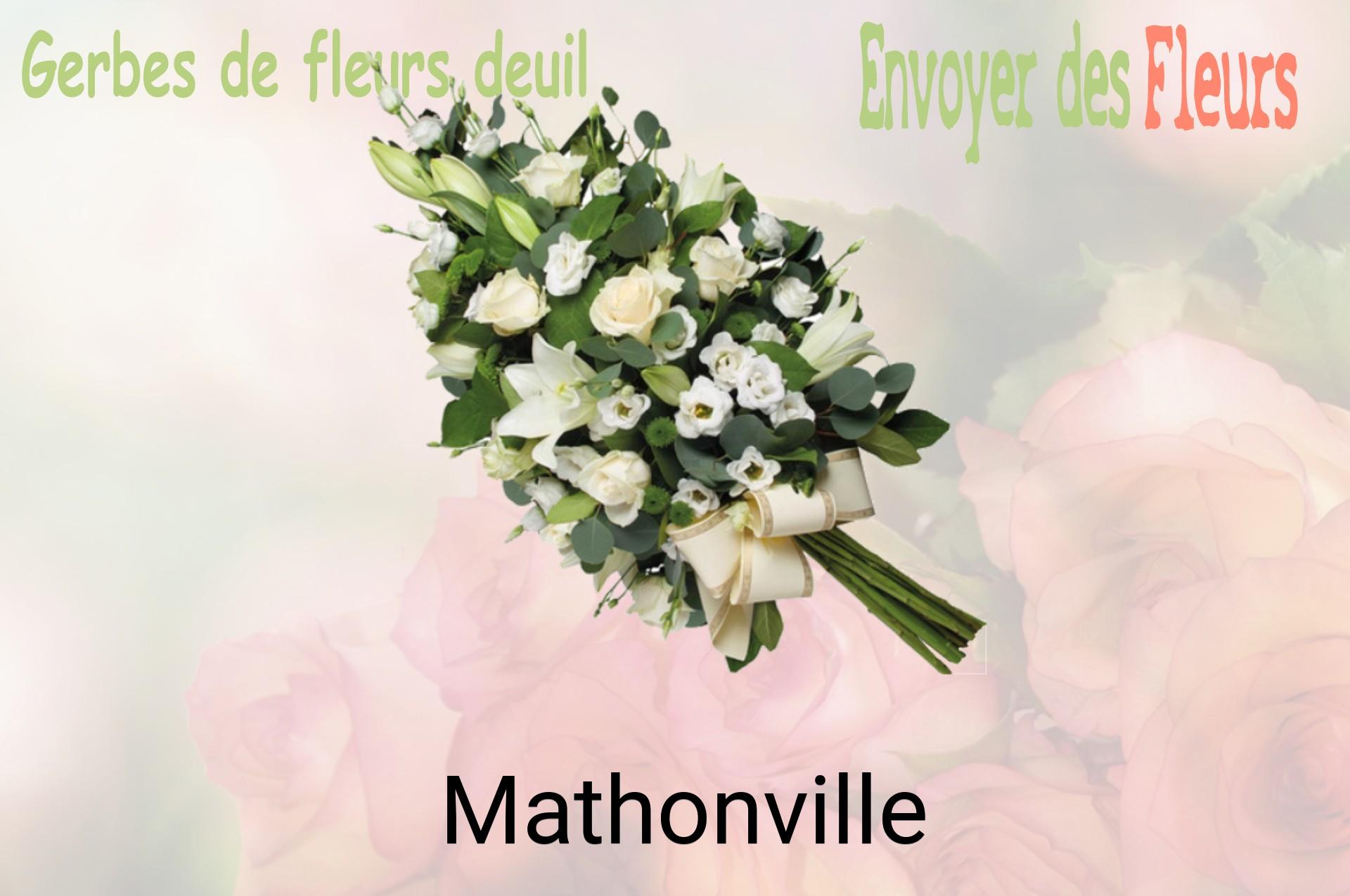 Gerbe de fleurs de deuil livrée à Mathonville
